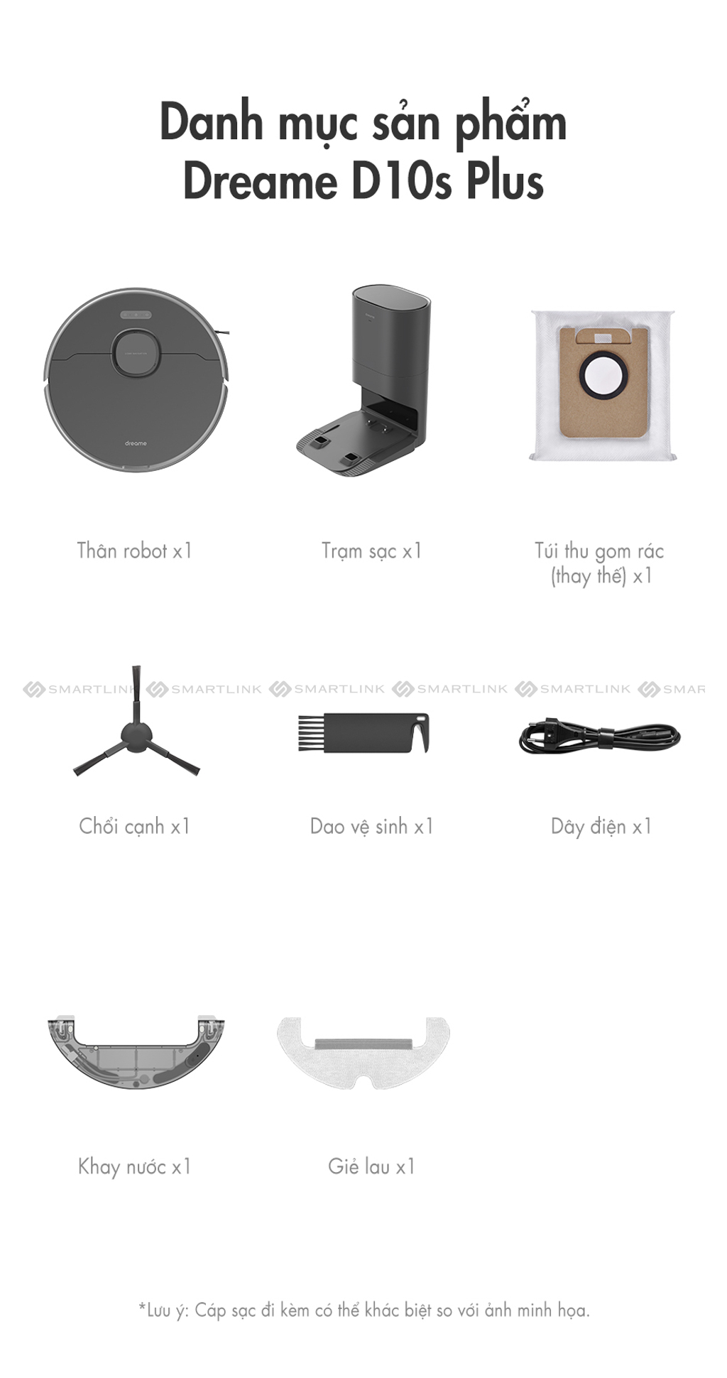 Robot hút bụi lau sàn tự làm sạch Dreame D10s Plus 16