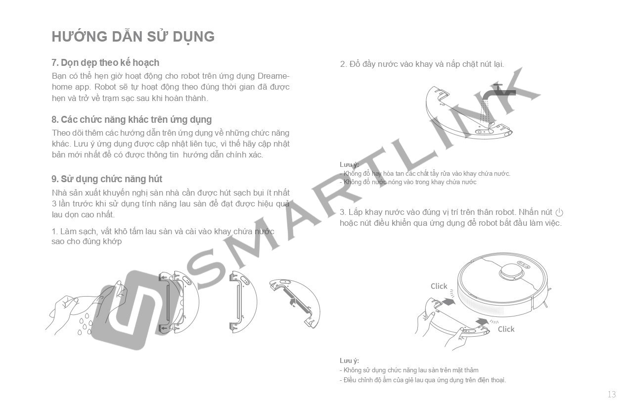 Robot hút bụi lau sàn tự làm sạch Dreame D10s Plus 30