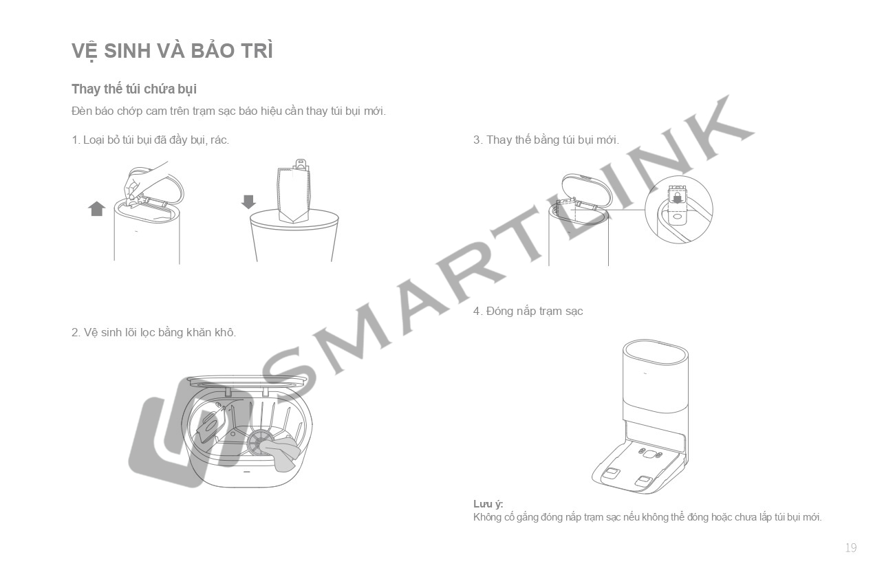 Robot hút bụi lau sàn tự làm sạch Dreame D10s Plus 36