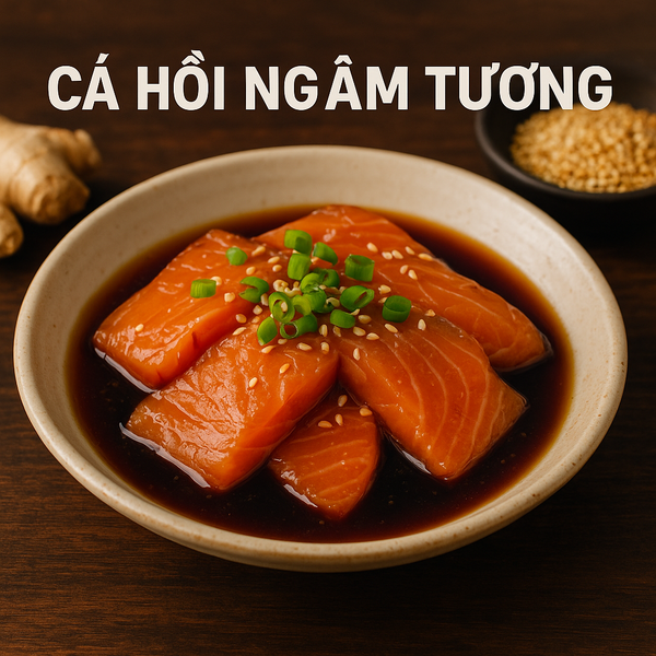 CÔNG THỨC CÁ HỒI NGÂM TƯƠNG KIỂU NHẬT