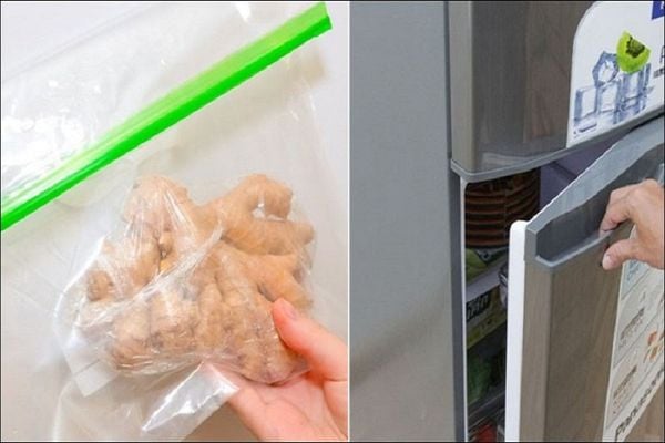 cách bảo quản gừng trong ngăn mát tủ lạnh