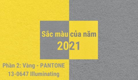 Màu sắc của năm 2021 - Phần 2: Vàng - PANTONE 13-0647 Illuminating