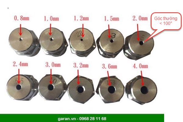 Béc Phun Nước Hình Nón Đặc (Full Cone) Cho Tháp Xử Lý Khí Thải SS304 DN15