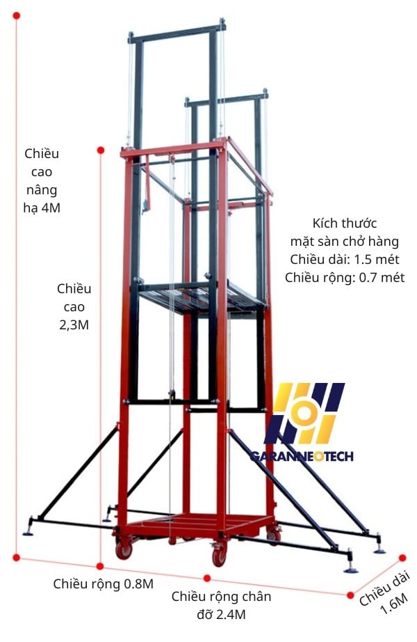 Kích thước giàn giáo
