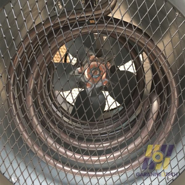 Quạt Sấy Nóng 3KW Dạng Tròn Cấp Gió Sạch 60°C - Màu Đỏ