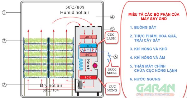 Máy Sấy Thực Phẩm Inox GND-100B