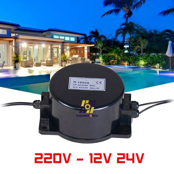 Biến Áp Chuyển Đổi Nguồn Dùng Cho Đèn Âm Nước IP68 12V 24V Công Suất 60W-1000W