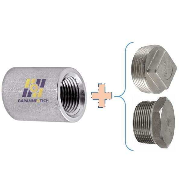 Nút Bịt Inox 304 Ren Ngoài DN06 - DN100