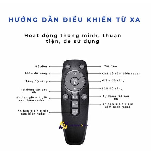 remote điều khiển đèn năng lượng mặt trời