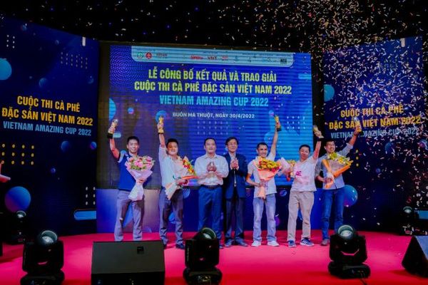 Trao giải cuộc thi Cà phê đặc sản Việt Nam 2022 - VietNam Amazing Cup 2022