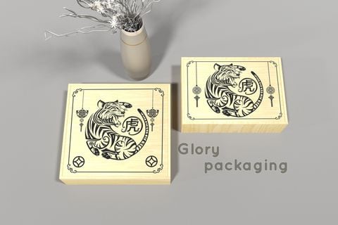 Bộ sưu tập hộp quà Tết bằng gỗ năm Nhâm Dần 2022 của Glory Packaging