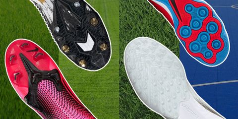 Các loại bề mặt sân bóng và loại đinh giày bóng đá phù hợp