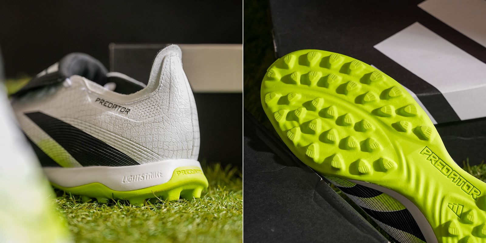 Giày đá bóng sân cỏ nhân tạo adidas Predator 25 League Lưỡi Gà Gập TF - Radiant Blaze Pack