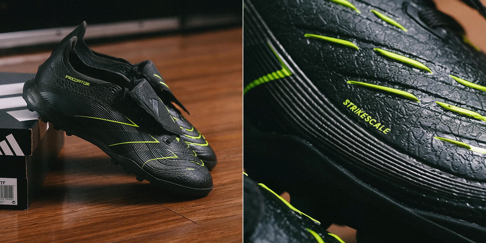 Giày đá bóng chính hãng adidas Predator 25 League Lưỡi Gà Gập TF - Electric Stealth Pack