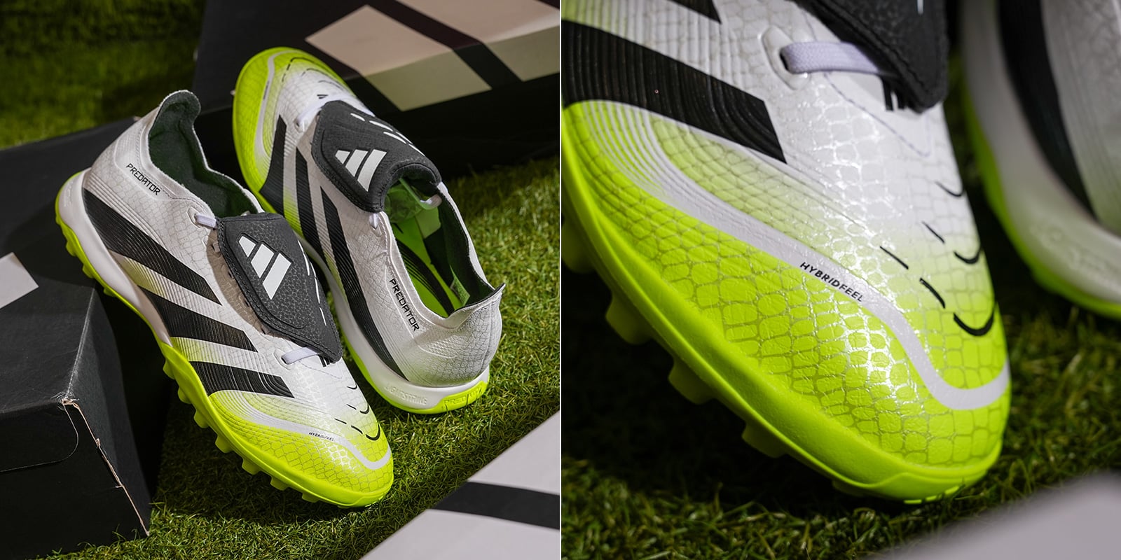 Giày đá bóng sân cỏ nhân tạo adidas Predator 25 League Lưỡi Gà Gập TF - Radiant Blaze Pack