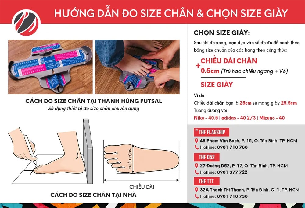 Đo size chân chính xác – Bước cực kỳ quan trọng