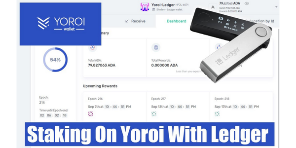 Hướng dẫn staking Cardano ADA trên ví lạnh Ledger Nano X bằng Yoroi