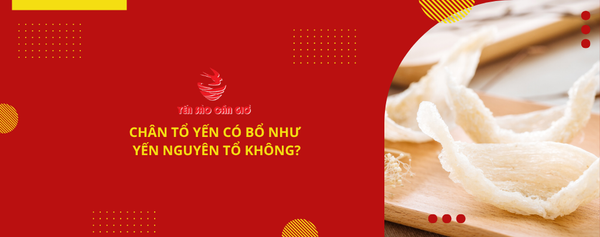 Chân tổ yến có bổ như yến nguyên tổ không?