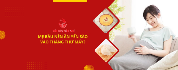 MẸ BẦU NÊN ĂN YẾN SÀO VÀO THÁNG THỨ MẤY?