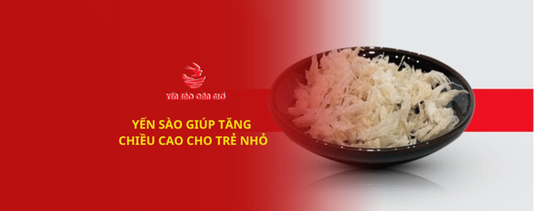 Yến sào giúp tăng chiều cao cho trẻ nhỏ
