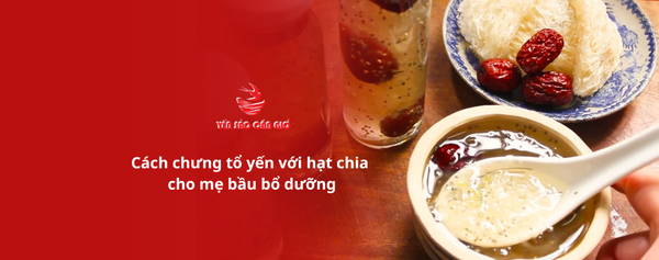 Cách chưng tổ yến với hạt chia cho mẹ bầu bổ dưỡng