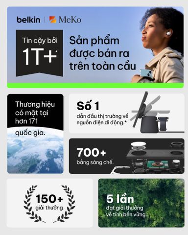 BELKIN: THƯƠNG HIỆU PHỤ KIỆN MỸ CHẤT LƯỢNG, UY TÍN TRÊN TOÀN QUỐC