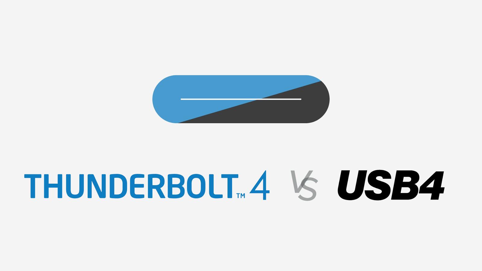 Sự khác biệt giữa Thunderbolt 3, Thunderbolt 4 và USB4 là gì