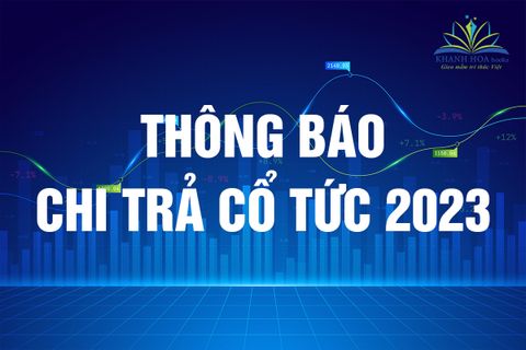 THÔNG BÁO CHI TRẢ CỔ TỨC BẰNG TIỀN MẶT NIÊN ĐỘ 2023