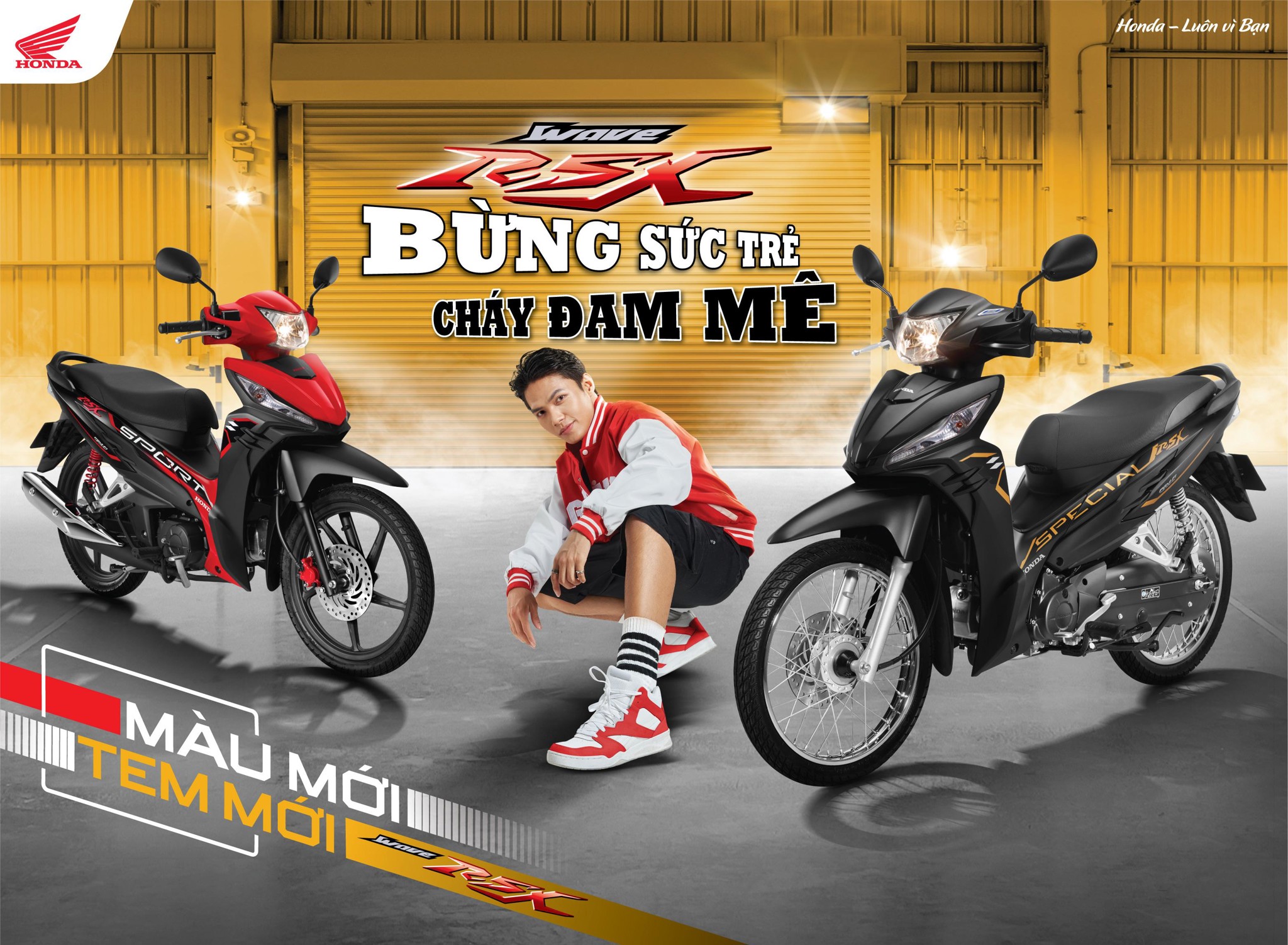 Honda Wave RSX FI 110 phiên bản 2023 - “Bừng sức trẻ, cháy đam mê” -