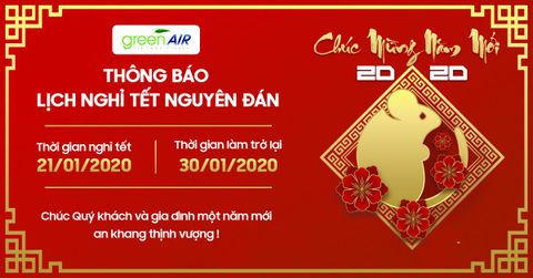 Lịch nghỉ tết canh tý 2020 - Green Air