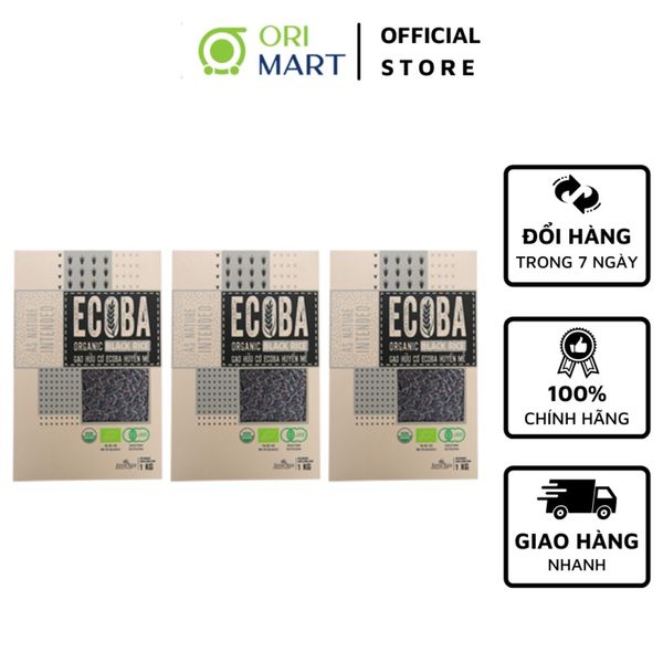 Gạo Hữu Cơ Ecoba Huyền Mễ - Ecoba Organic Black Rice