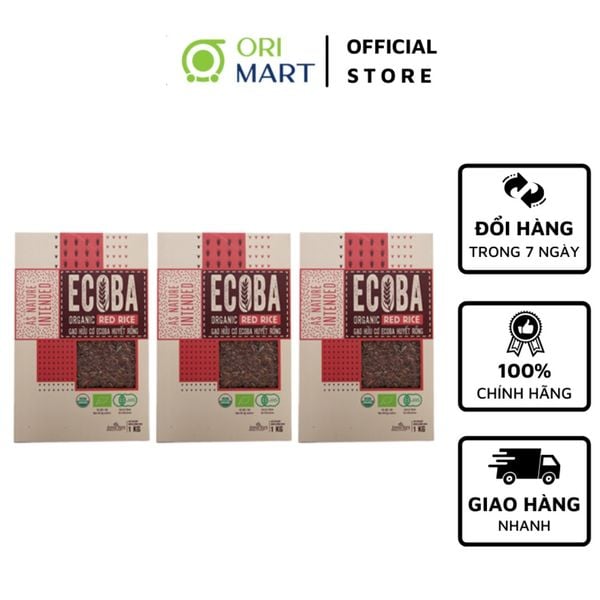 Gạo Hữu Cơ Ecoba Huyết Rồng - Ecoba Organic Red Rice