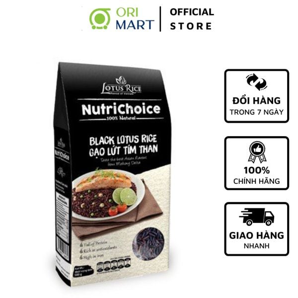 Gạo Lứt Tím Than - Black Lotus Rice Gói 500G