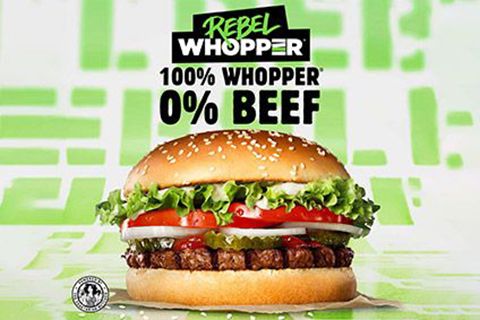 Unilever Plc hợp tác với Burger King để cung cấp thịt “chay”