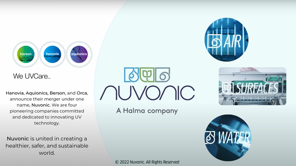 NUVONIC - Thương Hiệu đèn UV được Sáp Nhập Từ Hanovia - Aquionics - Be ...