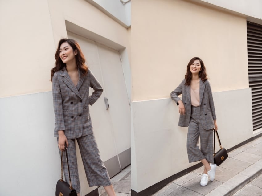 Quần culottes lửng