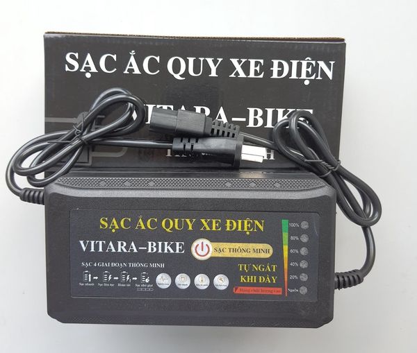 Bộ sạc ắc quy xe đạp điện 48V-12Ah