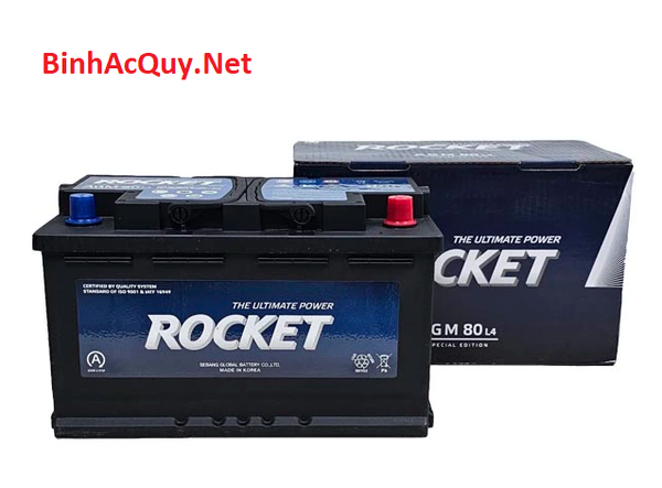 ắc quy rocket agm l4 12v-80ah