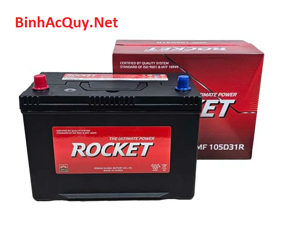 ắc quy rocket smf 105d31r 12v-90ah