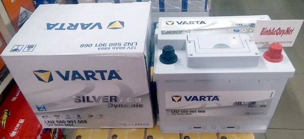 ắc quy varta ln2 12v-60ah