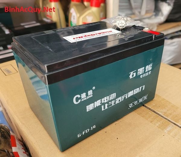 Ắc quy xe Đạp điện Can long 6-FD-14 12V-14AH