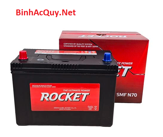 bình ắc quy rocket smf n70 12v-70ah