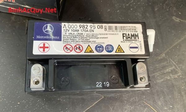 Bình ắc quy phụ cho xe mecdecbenz V250 12V-10AH
