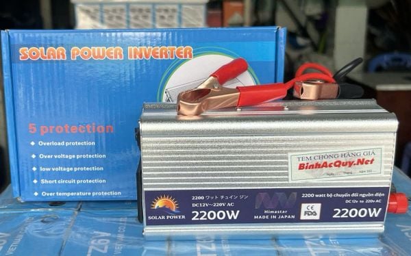 bộ chuyển nguồn 12v to 220v công suất 2200w