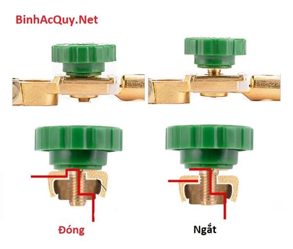 van đóng ngắt kết nối ắc quy ô tô 1 chiều