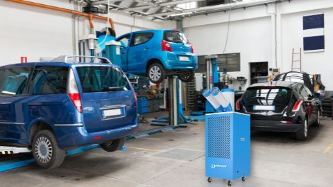 Máy lạnh di động công nghiệp liệu có phù hợp cho Garage ô tô?
