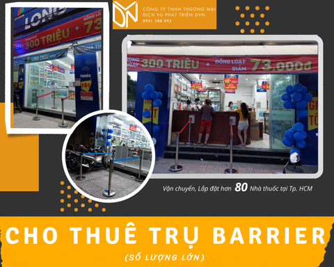 CHO THUÊ TRỤ BARRIER SỐ LƯỢNG LỚN TẠI HCM