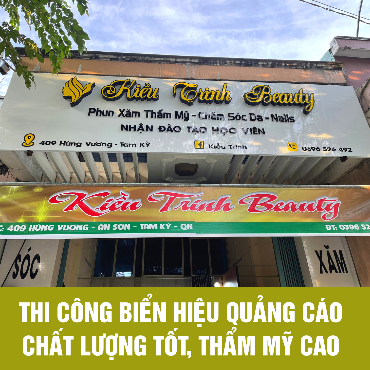 THI CÔNG BIỂN HIỆU QUẢNG CÁO GIÁ RẺ