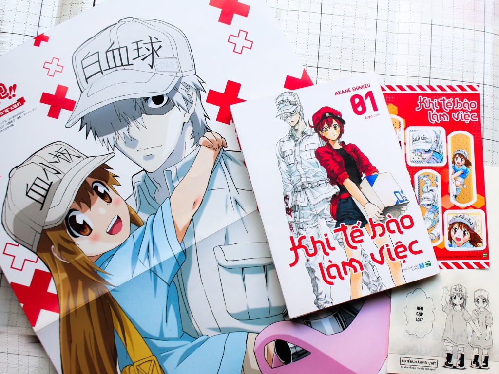 khi tế bào làm việc - truyện tranh manga