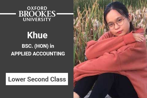 Khue - BSc. (Hon) - Lower Second Class